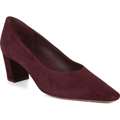 Vince Ania Almond Toe Pump, Burgundy