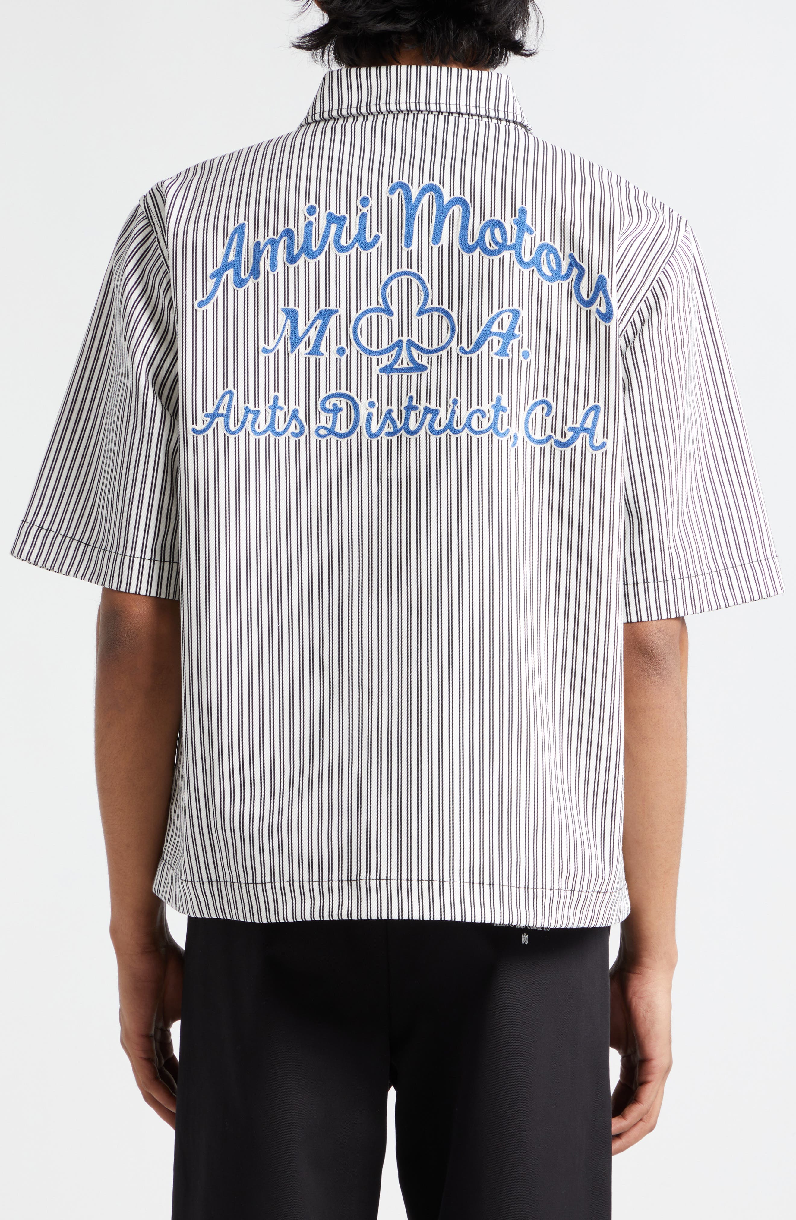 AMIRI Blue Pinstripe Shirt