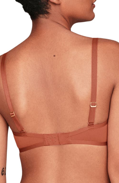 Cuup The Balconette Mesh Bra In Clay