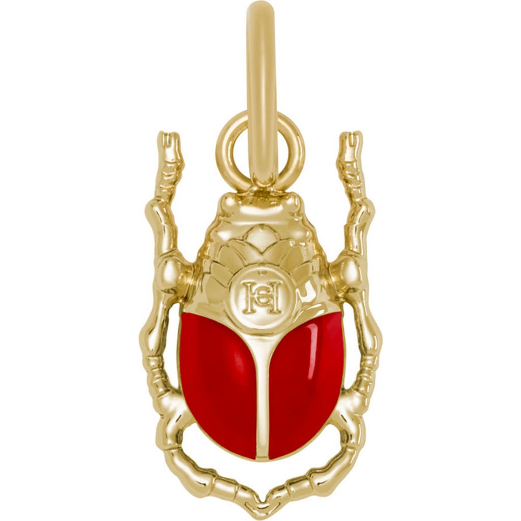 Carolina Herrera The Charm Accessory In Red Beetle