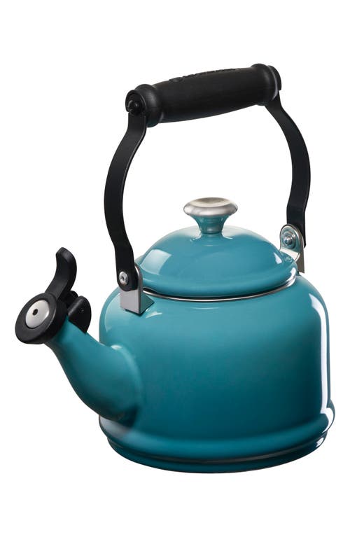 Le Creuset Demi Tea Kettle in Caribbean/Silver at Nordstrom