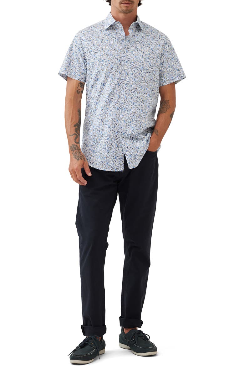 Rodd & Gunn Gale Street Floral Short Sleeve Button-up Shirt 