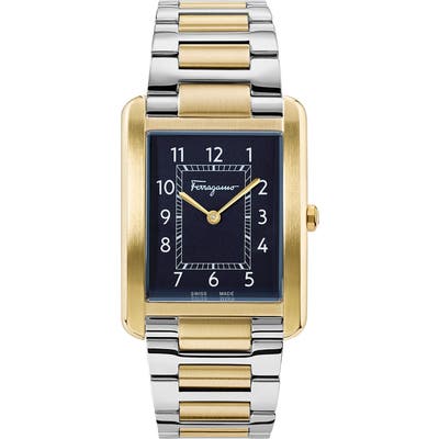 Salvatore Ferragamo Portrait Two-Tone Bracelet Watch, 31Mm X 41Mm