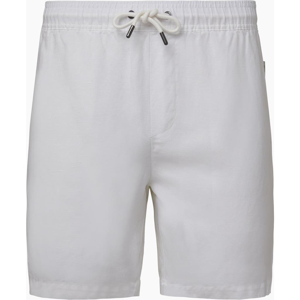 Onia Air Linen Pull-on Short 6" In White