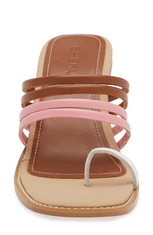 Shop Shekudo Bondi Toe Loop Sandal In Pink