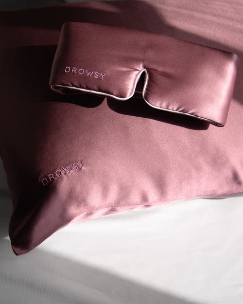 Drowsy Sleep Co . Pipe Dreams Sleep Masks In Damask Rose