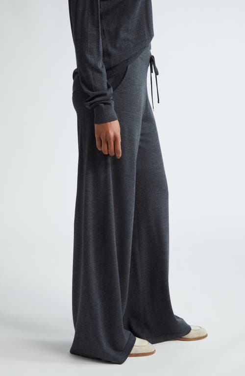 Shop Eleventy Merino Wool Drawstring Pants In 15 Smoke Grey