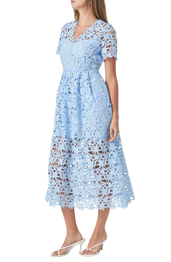 ENDLESS ROSE ENDLESS ROSE ALLOVER LACE MIDI DRESS