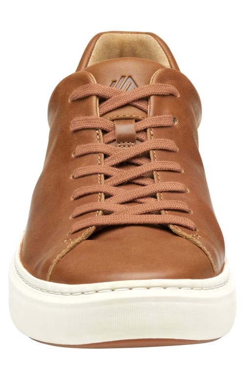 Johnston & Murphy Men's Anders Lace-to-toe Sneakers In Tan Full Grain