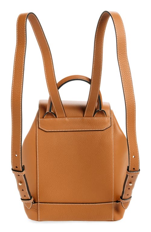 Shop Strathberry Osette Leather Backpack In Tan