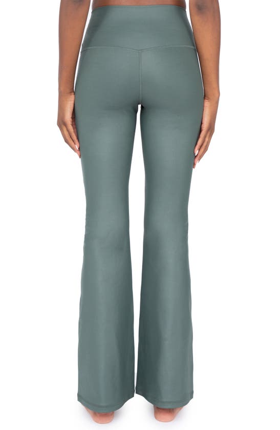 90 Degree By Reflex Faux Leather Yoga Pants In Deep Forest ModeSens