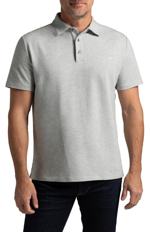 El Capitán Classic Fit Supima Cotton Blend Piqué Golf Polo in Grey Heather