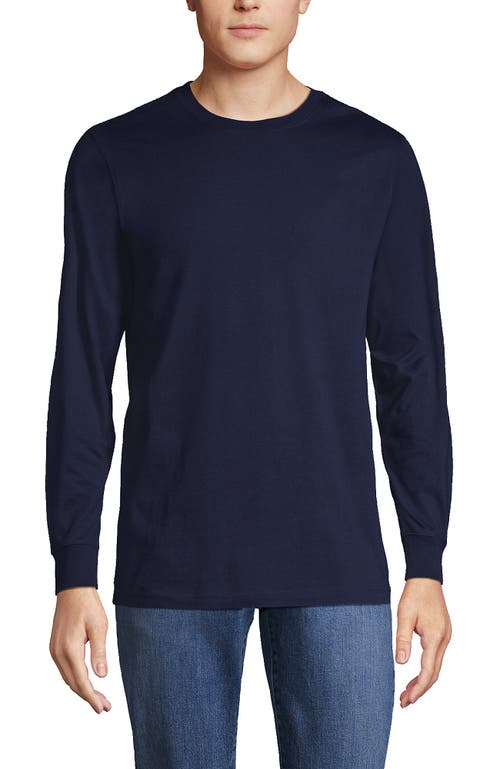 Shop Lands' End Super-t Long Sleeve T-shirt In Radiant Navy