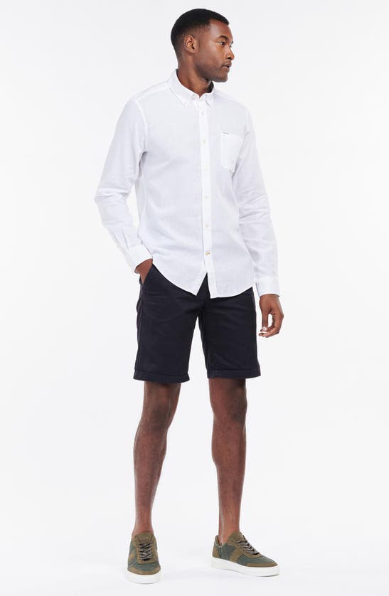 Barbour Men's Nelson Tailored-fit Solid Button-down Shirt In White