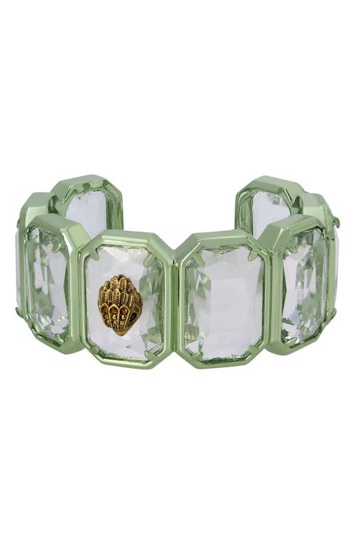 Rectangle Cuff Bracelet in Light Green