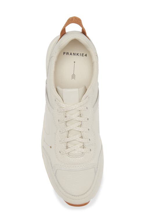 Frankie4 Brooklyn Chalk Sneaker In White Croc Emboss
