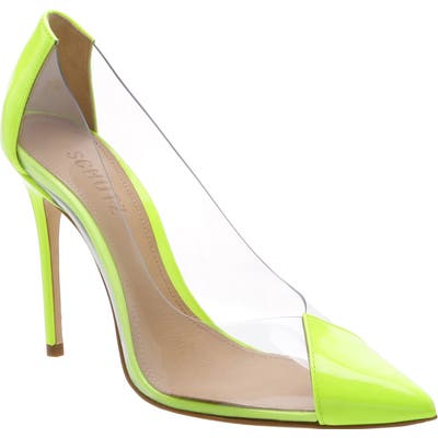 Schutz Cendi Transparent Pump- Yellow