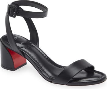 Christian Louboutin Shoe Size 35.5 Brown Suede Platform Ankle Strap Sandals