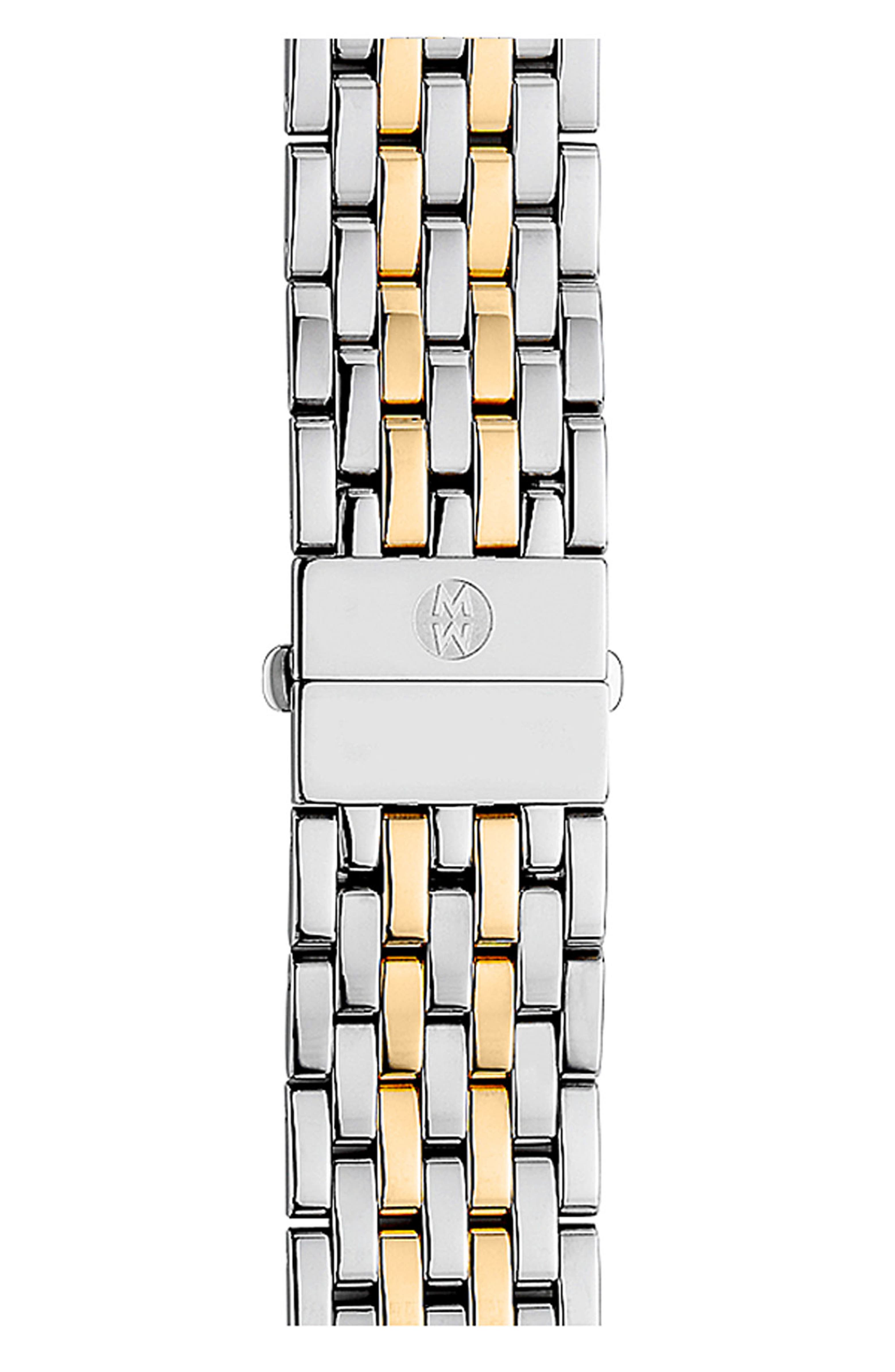 MICHELE Deco 18mm TwoTone Bracelet Watchband Nordstrom