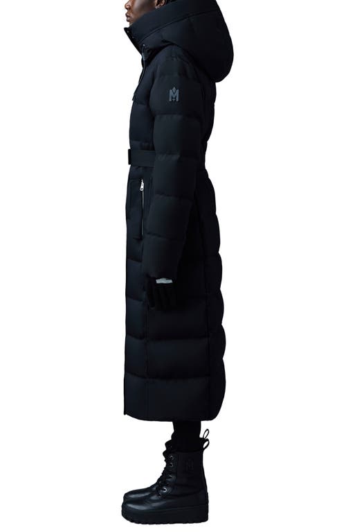 Shop Mackage Shyla 800 Fill Power Down Coat With Removable Quilted Bib In Black