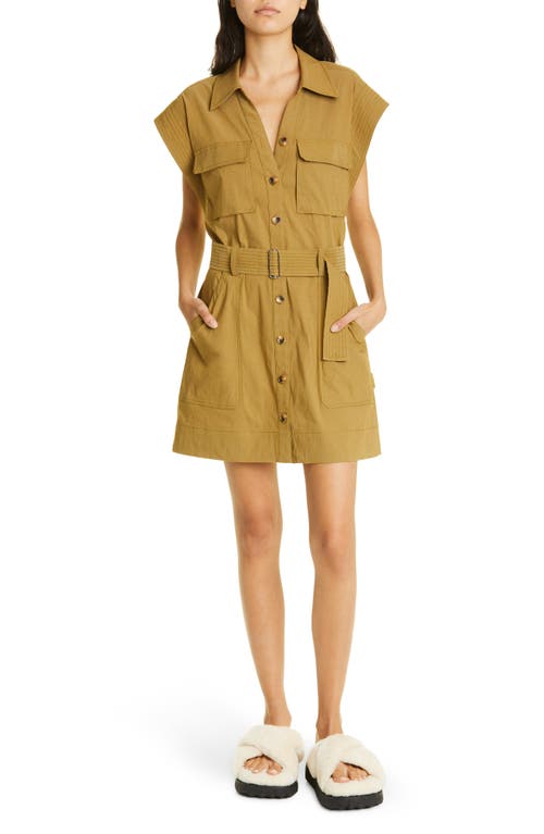 A.L.C. A. L.C. Ava Belted Shirtdress in Drill