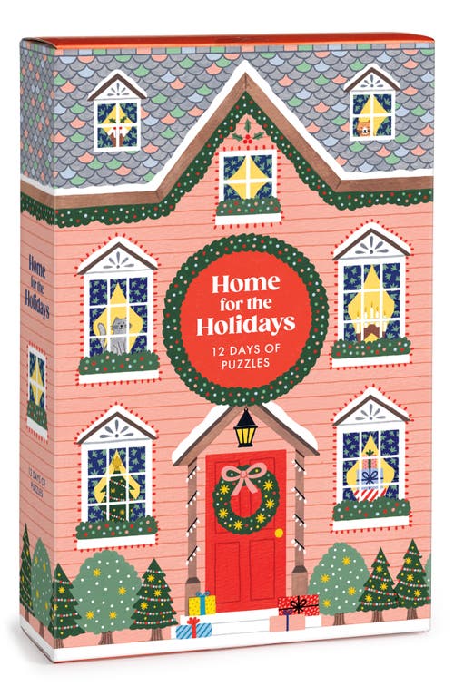 Chronicle Books Home for the Holidays 500-Piece Advent Puzzle Calendar in Multicolor 