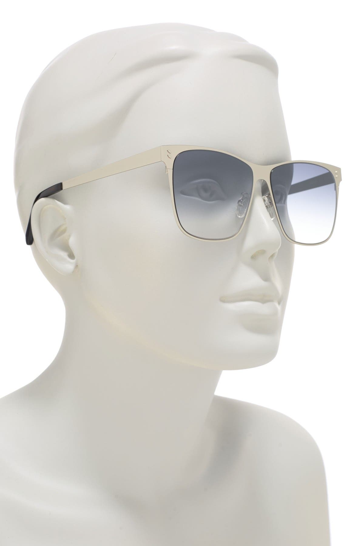 stella mccartney silver tone square aviators