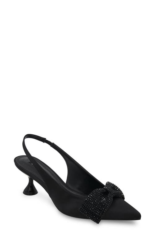 Archie Pointed Toe Slingback Pump in Black