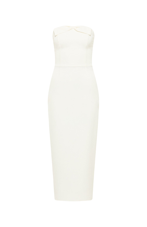 Shop Nanas Nana's Barbi Midi Dress In Ecru