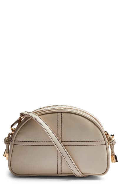Click to view more detailed imagery on our partner's website Topshop Topstitch Half Moon Crossbody Bag In Neutrals