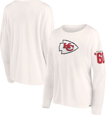 FANATICS Women's Fanatics Branded Cream Kansas City Chiefs Game Date Long  Sleeve T-Shirt