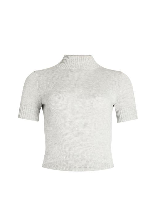 Shop Ser.o.ya Kali Knit Top In Light Grey