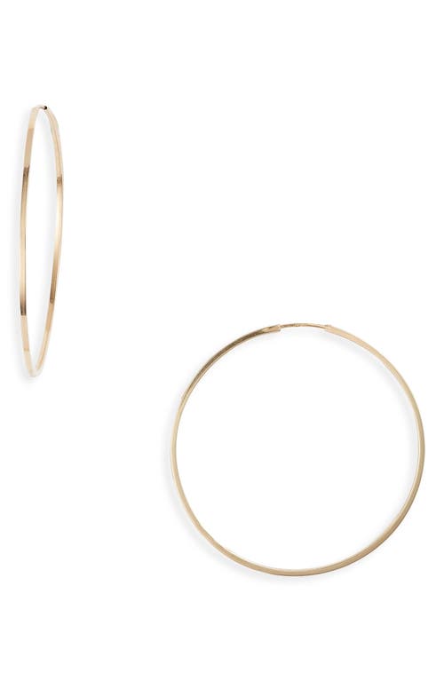 Bony Levy Essentials 14K Gold Thin Hoop Earrings in Gold at Nordstrom