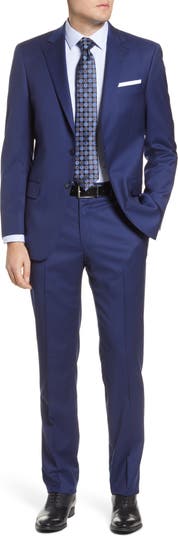 Hart Schaffner Marx New York Classic Fit Solid Stretch Wool Suit ...