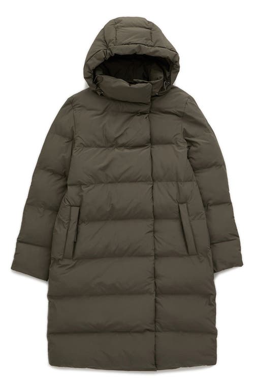 Shop Seasalt Cornwall Holywell Bay Waterproof Puffer Coat In Moorland Green