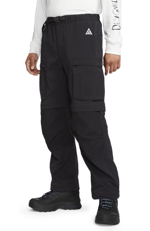 Nike Acg Smith Summit Convertible Cargo Pants In Black/anthracite/white