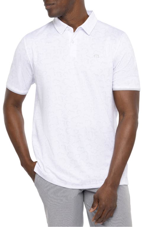 TravisMathew Always Chill Floral Polo in White at Nordstrom, Size Small