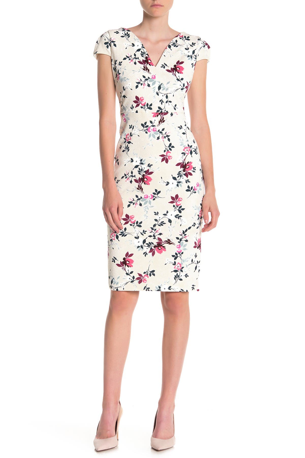 floral sweetheart dress