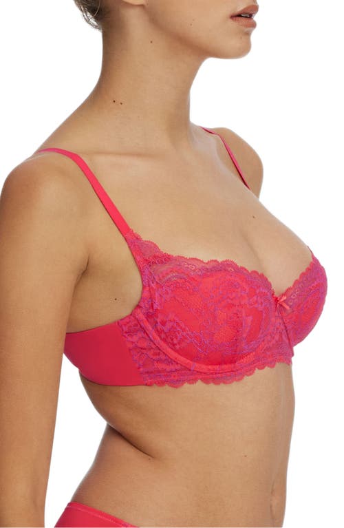 Shop Skarlett Blue Minx Underwire Balconette T-shirt Bra In Passion Fruit/rose Violet