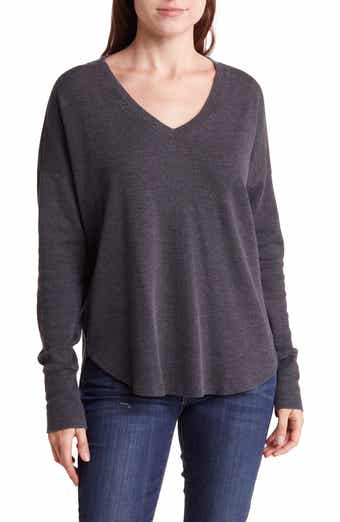 Lucky Brand Embroidered Necklace Thermal, Tops