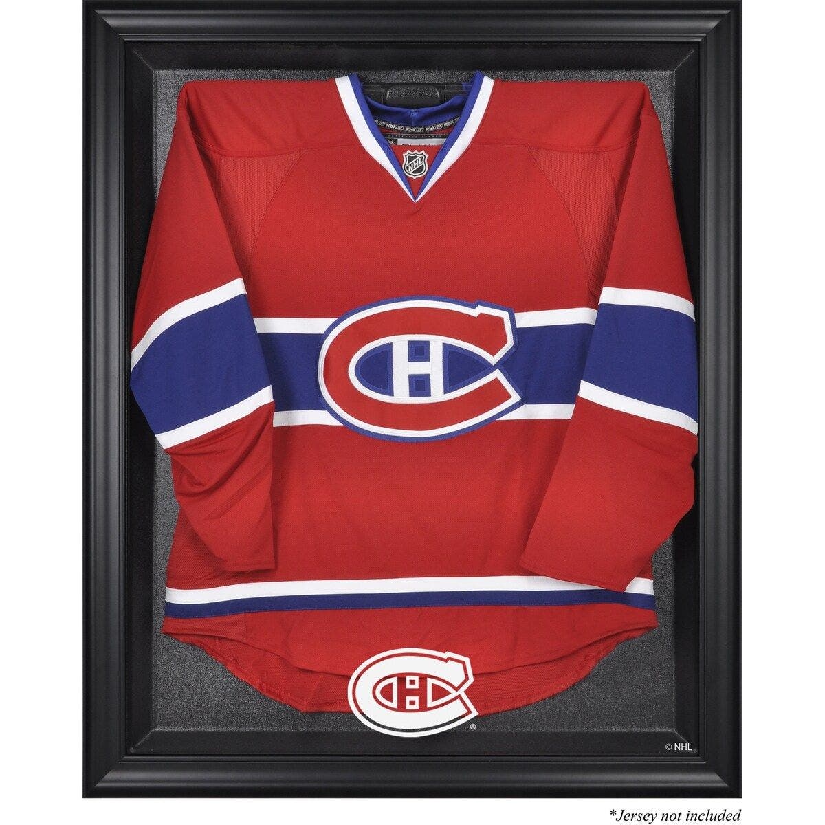 FANATICS AUTHENTIC Montreal Canadiens Black Framed Logo Jersey Display