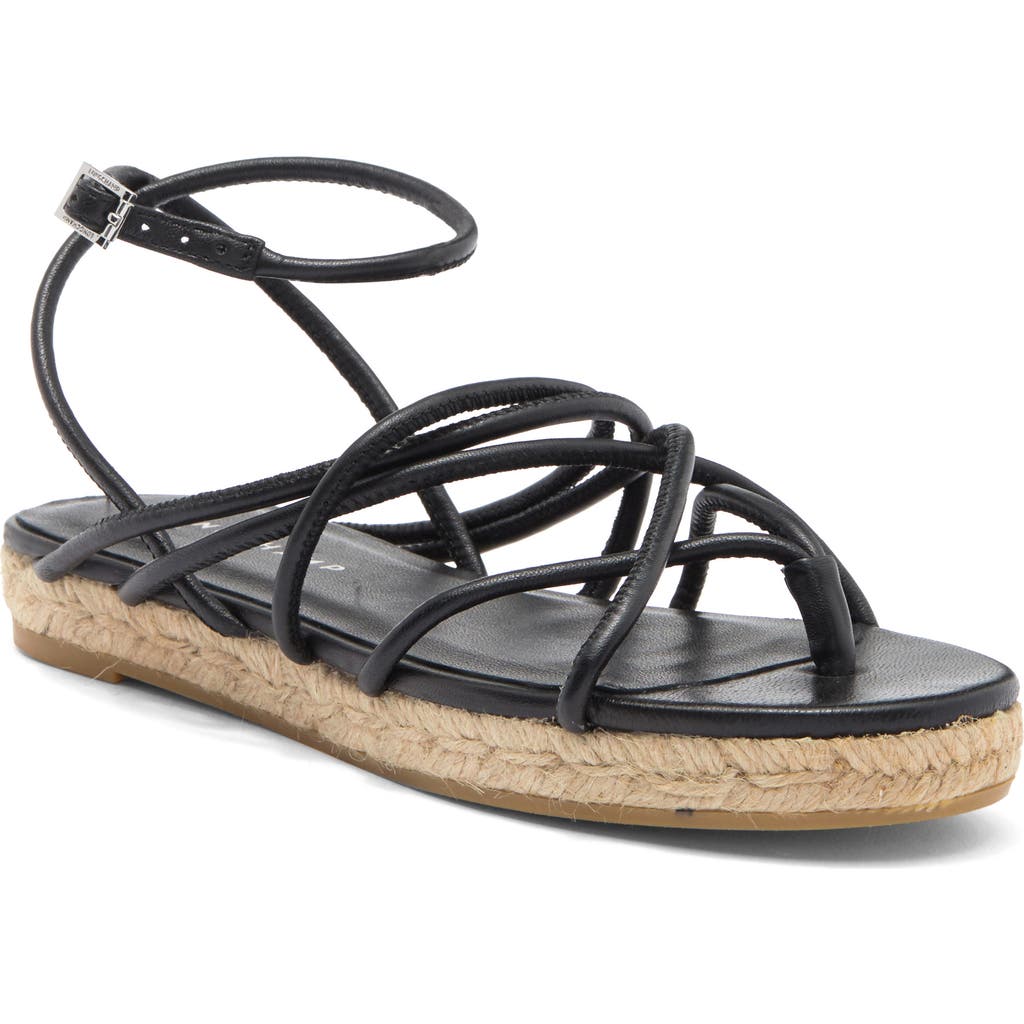 Longchamp Espadrille Sandal In Black