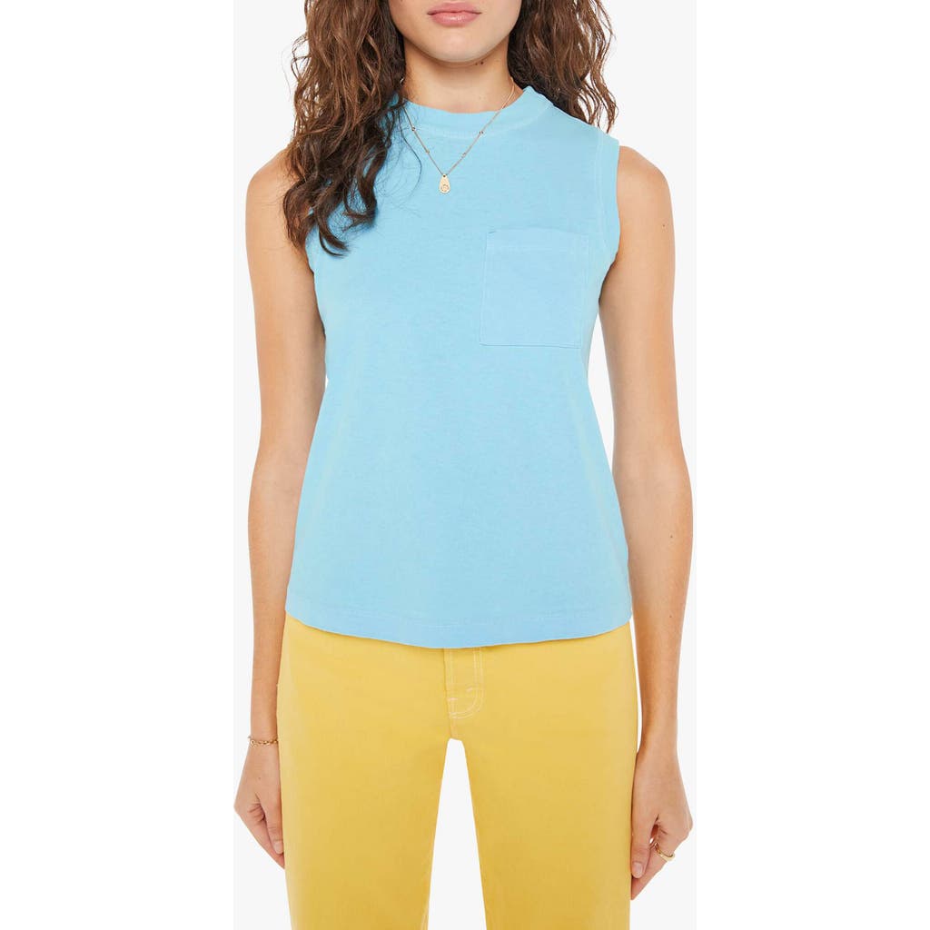 Shop Mother The Mock 10 T-shirt In Sky Blue
