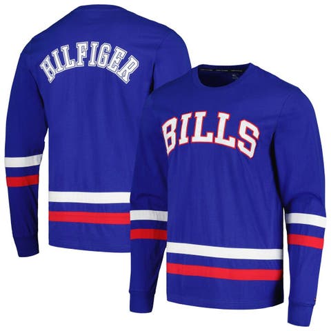 Men's Tommy Hilfiger Royal/Red Buffalo Bills Nolan Long Sleeve T-Shirt