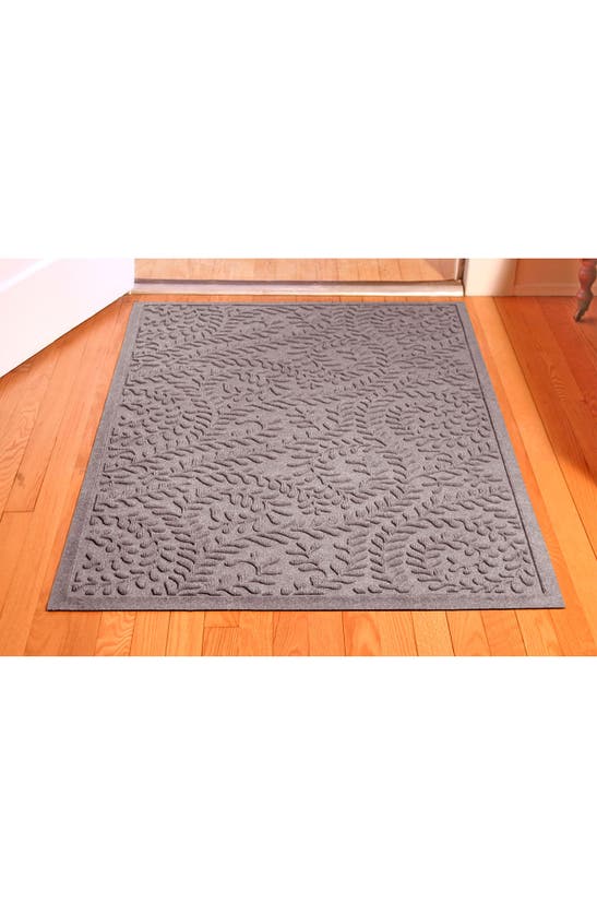 Shop Bungalow Flooring Waterhog Boxwood Floor Mat In Medium Gray