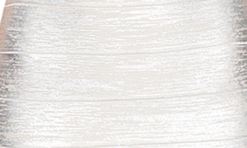 Herve Leger Foiled Crisscross Bandage Mini Dress In Silver Foil