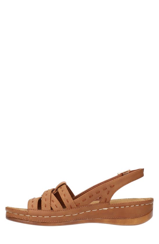 Shop Easy Street Kehlani Slingback Sandal In Tan
