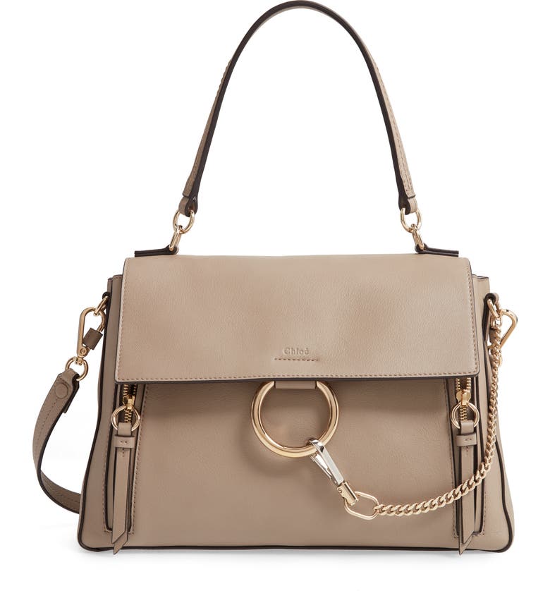 Medium Faye Leather Shoulder Bag
