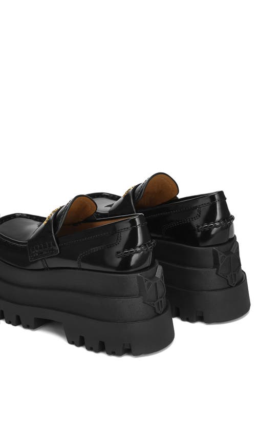 Naked Wolfe Delusion Platform Loafer In Black Modesens 8683