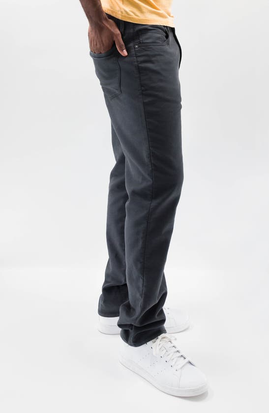 Shop Devil-dog Dungarees Comfort Athletic Fit Five Pocket Pants In Washed Black